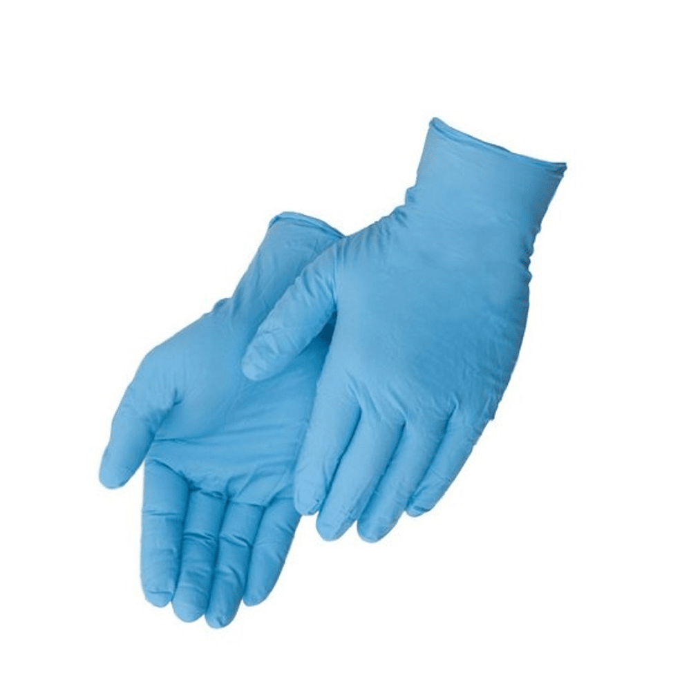 Blue Disposable Powder Free Nitrile Gloves St Davids Poultry Team Ireland